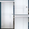 Glasschiebetür 136-1r-s-alu60 "Clean Lines" 