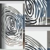 Glasschiebetür 144-2-f-alu60 "Fingerprint" 